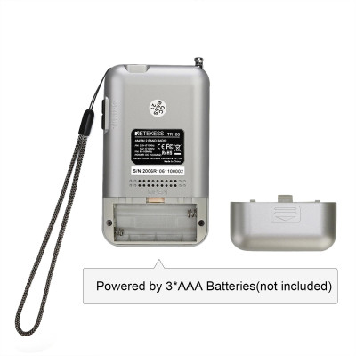 Radio Retekess TR106 FM / AM di động với màn hình LCD