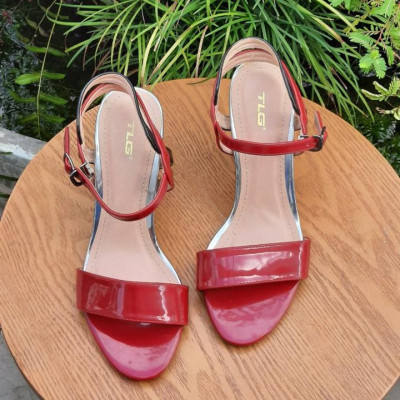 Sandal cao gót đế 7 màu cao cấp hot trend  quai da mềm mại 20248