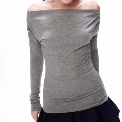 DOTTIE - Áo lệch vai tay dài - T1040