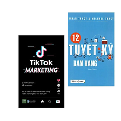 Combo 2Q Tủ Sách Phát Triển Kinh Doanh: 12 Tuyệt Kỹ Bán Hàng + Tiktok Marketing