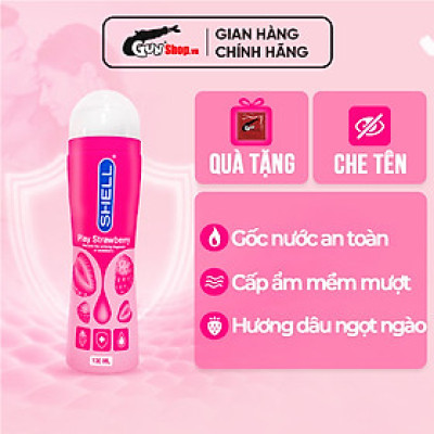 Gel bôi trơn hương dâu Shell Play Strawberry - Chai 100ml