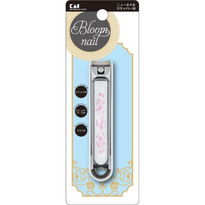 Bấm Móng Tay Inox Hoa Văn Cỡ Lớn Kai Razor 01069-HC3604 (Màu Trắng)