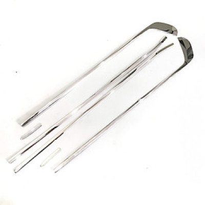 Bộ nẹp viền cong kính, chân kính INOX dành cho xe KIA Cerato 2016-2019