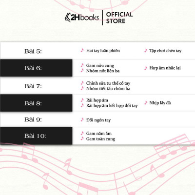 Sách - Méthode Rose - Phương Pháp Hồng - Năm Thứ Nhất Với Đàn Piano - Huy Hoàng Bookstore