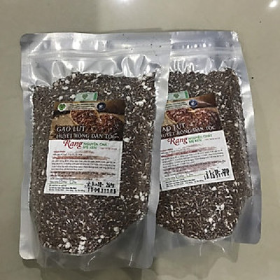 Gạo lứt huyết rồng dân tộc rang Mẹ Ken 1kg (2 gói mỗi gói 500gr) hàng chính hãng Mẹ Ken