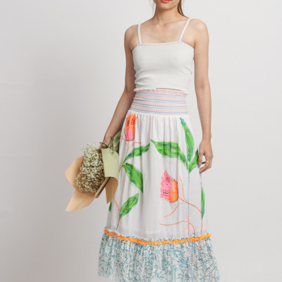 Chân Váy Thêu Cotton Isla Bonita