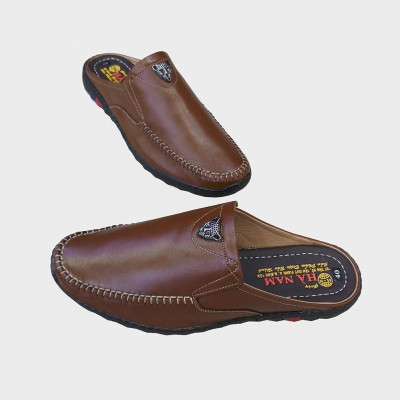 Dép Bít Mũi Nam HÀ NAM Da Bò Thật Cao Cấp GSB20119