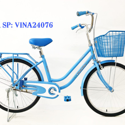 Xe đạp mini Vinabike 24inch nan thưa, phù hợp với người cao từ 1m30 đến 1m60