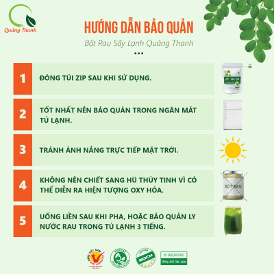 Bột Cần Tây Sấy Lạnh Nguyên Chất Quảng Thanh Hộp 30g - Hỗ trợ giảm cân, giảm mỡ bụng, giảm mụn, giảm gút