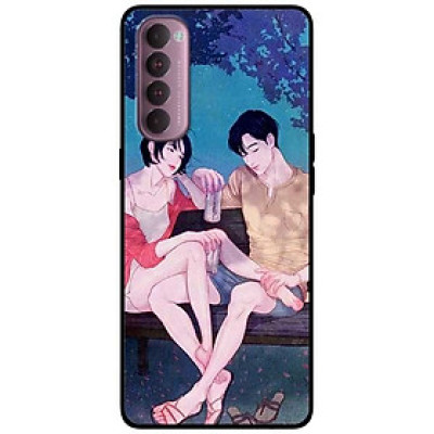 Ốp lưng dành cho Oppo Reno 4 Pro mẫu Cặp Đôi Chill