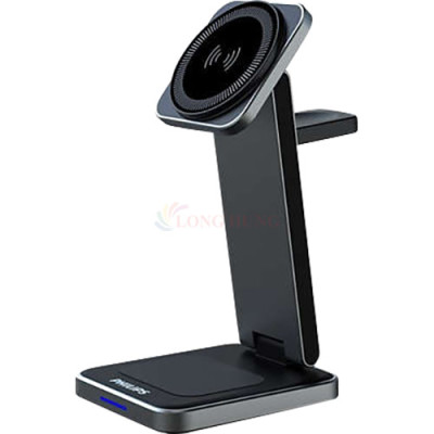 Đế sạc không dây Philips 3-in-1 Wireless Charger With Magnetic DLP8330 - Hàng chính hãng
