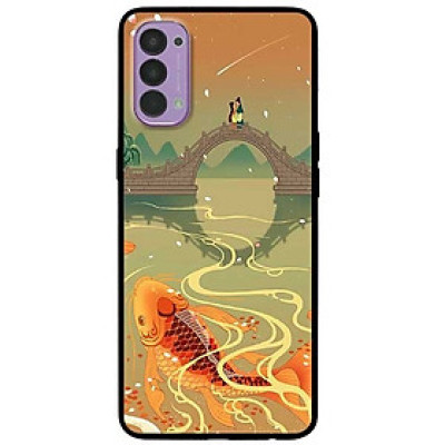 Ốp lưng dành cho Oppo Reno 4 mẫu Chép Bên Cầu