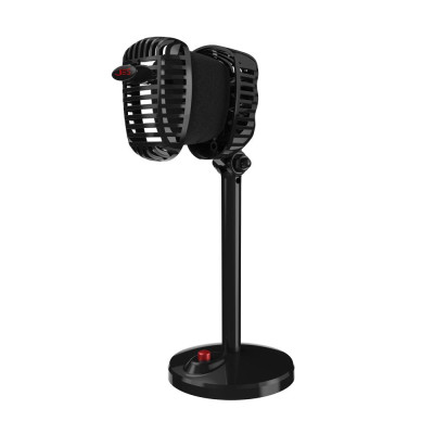 Microphone Retro có dây Cổng 3,5mm dành cho PC máy tính JIES đen