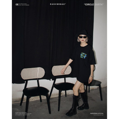 Áo Thun RANV RBAE CIRCLE EARTH Đen