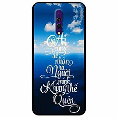 Ốp lưng in cho Realme X Mẫu Không Thể Quên