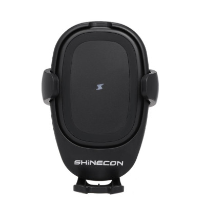  Giá đỡ điện thoại kiêm sạc không dây SHINECON SC-W02 Fast Qi trên ô tô Tương thích với iPhone, Samsung 
