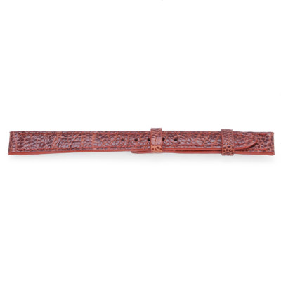 HJ8417-18-19-23 - Dây đồng hồ da đà điểu size 12, 14 màu đen, nâu đất, vàng, nâu đỏ