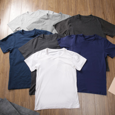 ÁO THUN NAM 100% COTTON THIÊN NHIÊN - 6 MÀU