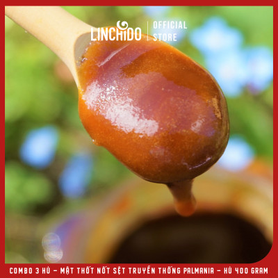 Combo 3 hủ - Mật thốt nốt sệt truyền thống PALMANIA | Nguyên Chất, Tự Nhiên (400 GRAM Hủ PET )
