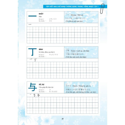 Sách - Tập Viết 800 Chữ Kanji Thông Dụng Trong Tiếng Nhật - Tập 1 - Minh Thắng