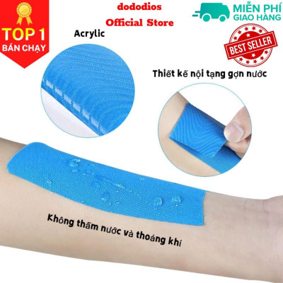 Băng keo thể thao quấn cổ chân giày đá bóng tự dính, băng cuốn bó gối dán cơ thể thao cổ tay ngón tay