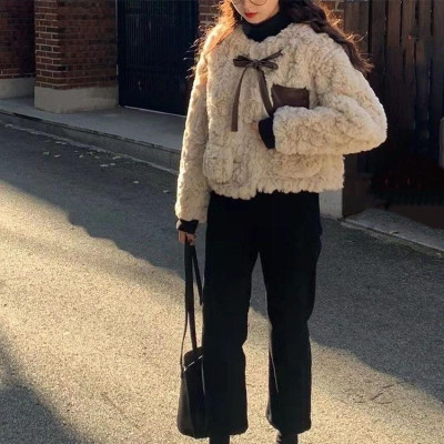 áo khoác lông nữ dáng ngắn hàng quảng châu cao cấp (oder)