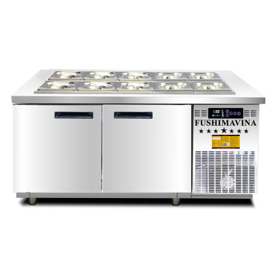 [CỬA HÀNG CHÍNH HÃNG] Bàn Salad 1m5 Cánh Inox