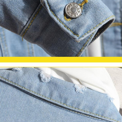 Áo khoác jean Nam phộm rộng ,phong cách bụi-9300106