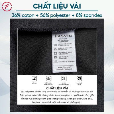 Áo Nỉ Thể Thao Nam Fasvin AC24646.HN Cổ Tàu Chất Vải Thun Cao Cấp Mềm Mại Thoải Mái.
