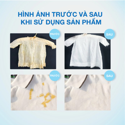 Bột tẩy quần áo màu CleanZ 300g đánh bay vết bẩn, ố màu
