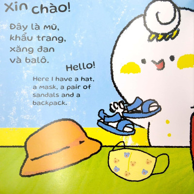 Sách Ehon Miu Miu Tự Lập Phần 2 Song Ngữ - Đi Học