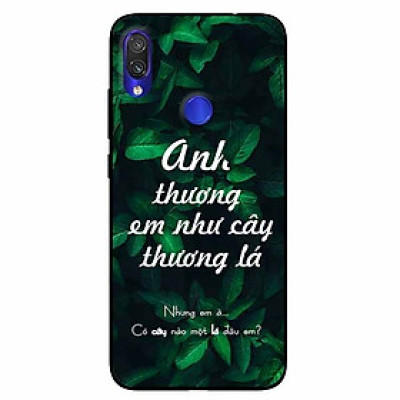 Ốp lưng in cho Xiaomi Redmi Note 7 Mẫu Anh Thương Em