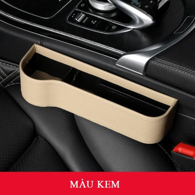 Bộ khay đựng đồ đa năng xe ô tô bọc da cao cấp - Hộc để đồ khe ghế xe hơi - OTOALO