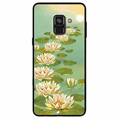 Ốp lưng dành cho Samsung A8 2018 mẫu Bảy Bước Sen