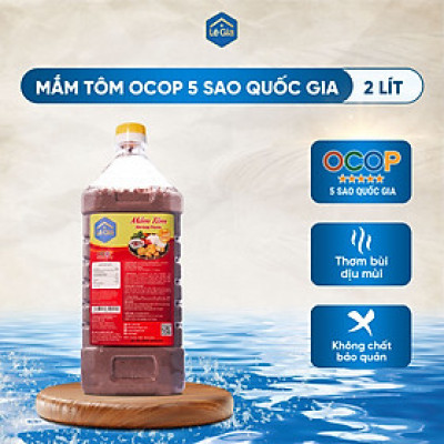 Mắm tôm ngon Lê Gia can 2l cho nhà hàng bún đậu chả cá