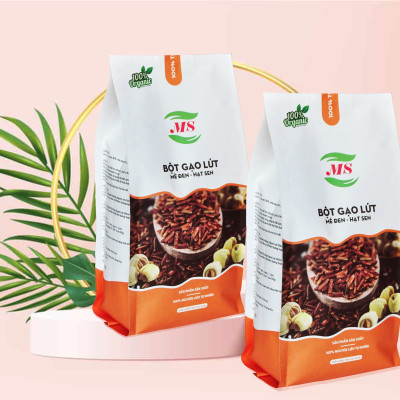 Bột gạo lứt - mè đen - hạt sen 500g - ( MS)