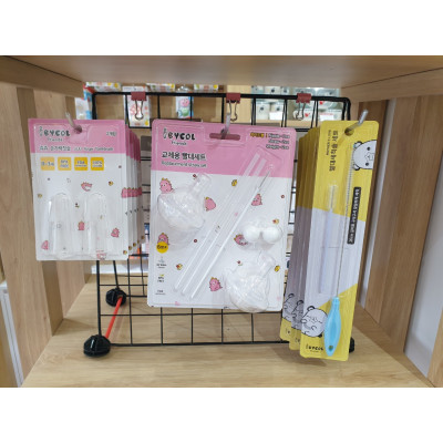 Bàn chải rơ lưỡi xỏ ngón IBYEOL Friends JuJu lông bàn chải mềm (chính hãng Hàn Quốc)