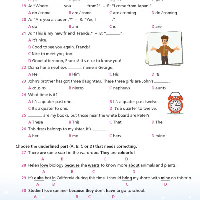 Bài tập bổ trợ Tiếng Anh 7 Right On!