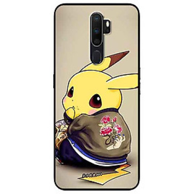 Ốp lưng in cho Oppo A9 2020 Mẫu Pika Ăn Vụng