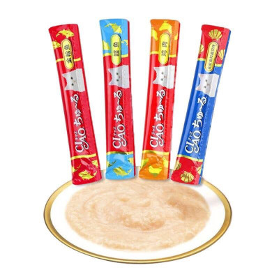 Sốt/ Snack thưởng Ciao Churu cho mèo Hộp 50 thanh - mix 5 vị gà