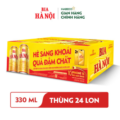 Bia Hà Nội phiên bản Tết - Thùng 24 lon 330ml