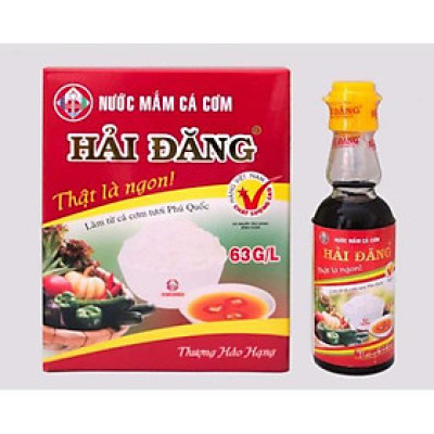 Hộp lốc 6 chai x 50ml – 63 độ – Nước Mắm Hải Đăng