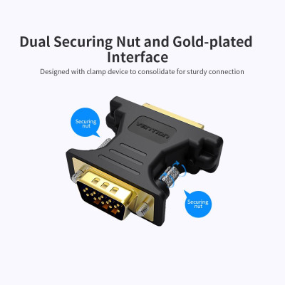 VENTION DVI to VGA Adapter DVI 24+5 Female to VGA Male Converter for PC Graphic Card Displayer Projector