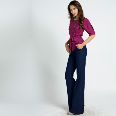 Quần Ống Loe Denim Hity PAN029 (Denim)