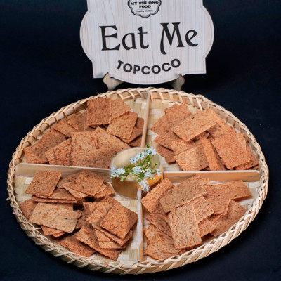 Hộp bánh dừa nướng topcoco vị nguyên bản 230g