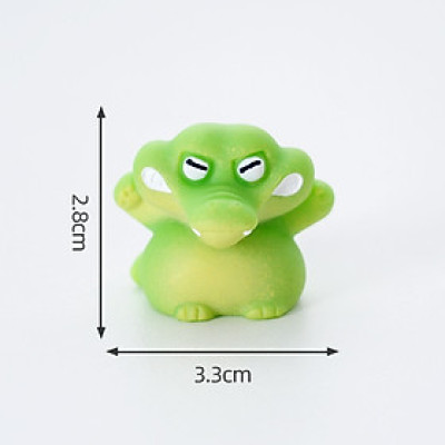 Mô Hình Cá Sấu Xanh Mini Trang Trí Decord_ Hàng chính hãng