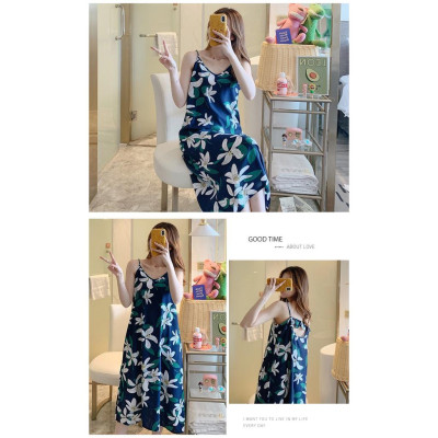 Váy nữ 2 dây vải lanh siêu mát