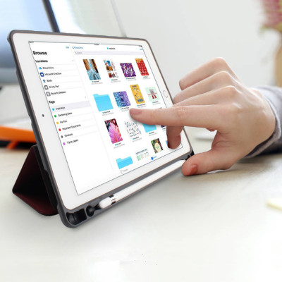 Bao da Ipad 10.2 (Thế hệ 7 – 2019) hiệu Mutural _ Màu xanh_ Hàng nhập khẩu