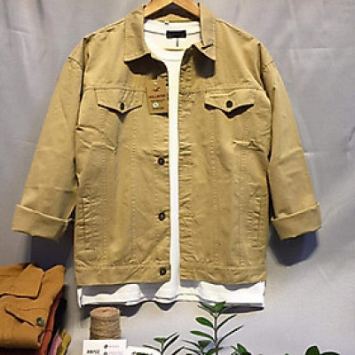 Áo khoác kaki jean Nam UNISEX - 6 màu căn bản 