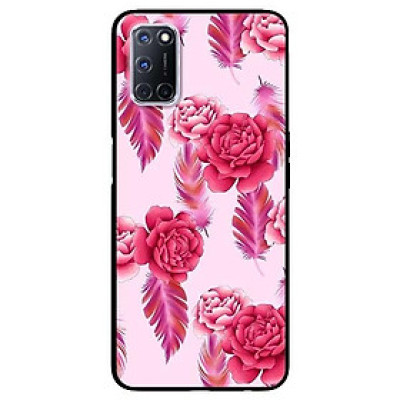 Ốp lưng dành cho Oppo A52 - A72 - A92 mẫu Mẫu Đơn Nền Hồng